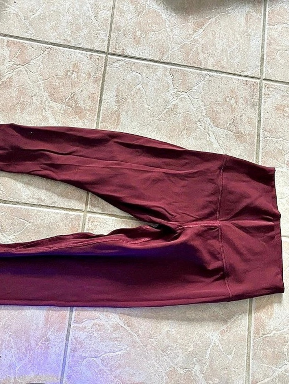 LULULEMON ALIGN 28 Burgundy Athletic Leggings Set Like New